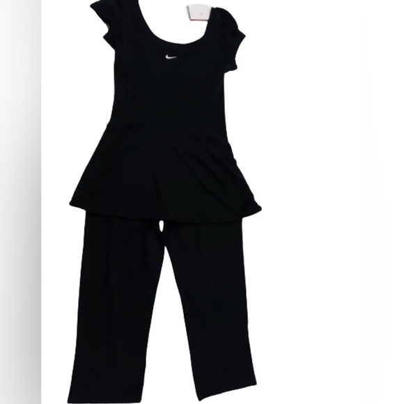 Nike All In One Skirt And Legging Dry Fit Womens Yoga Style Code 255633 In Black - Picture 6 of 6